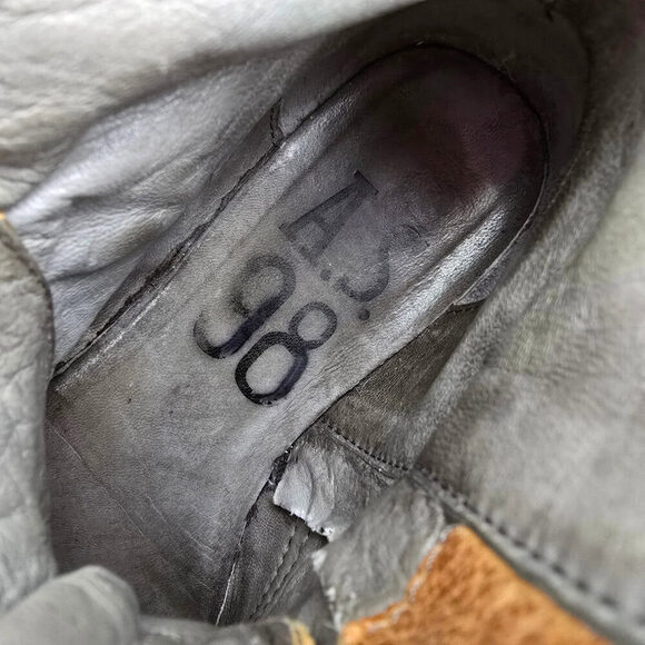 AS98 Brown Leather Strappy Ankle Boots Size 6 - Picture 8 of 12